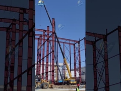 Çelik Yapı Tedarikçileri Metal Çerçeve Sistemi Prefabrik Çelik Yapı Deposu